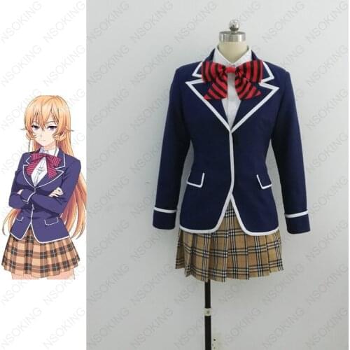 Shokugeki no Soma Erina Nakiri Megumi Tadokoro Cosplay Costume Any Size