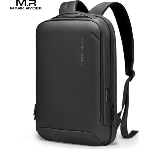 MARK RYDEN Slim Laptop Backpack Oxford Water Repellent Business Notebook Bag YKK Zipper