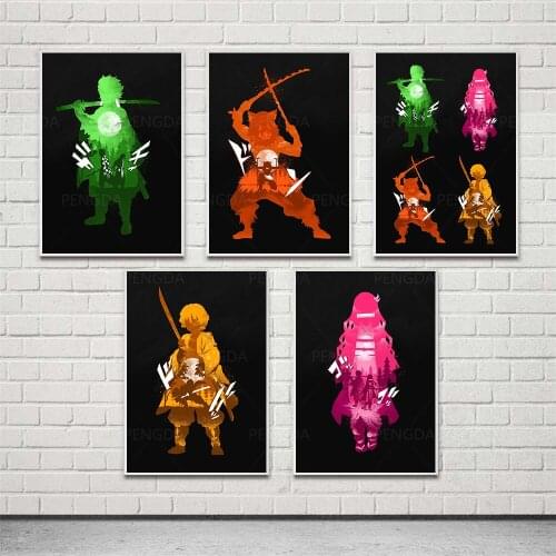 Wall Art Canvas Swore Art Online Colorful Role Paintings Home Decor Picture Hd Prints Modern Poster For Bedroom Modular Framed