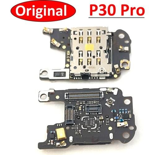 Original Board Sim Connector For Huawei P30 Pro Sim Card Reader Slot Socket Holder Flex Cable Replacement Parts