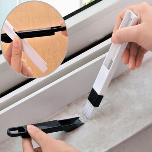 Useful Small Gadgets Scoop And Dust Cleaning Hair Brush For Keyboard Notebook Window Slider Gap Washing Accessories Zero Waste