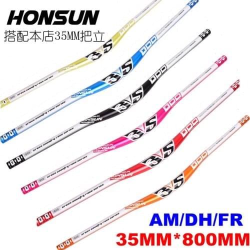35mm * 800mm Bend Riser Handlebar Handle Bar For MTB AM / DH / FR Bicycle Bike
