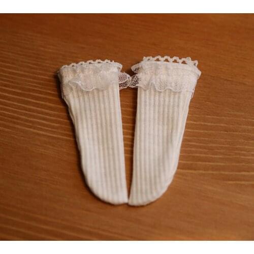 BJD Doll Retro Lace Vertical stripe Socks 1\6 1\3 1\4 SD Big Baby DD Salon Size Lace Socks Doll accessories