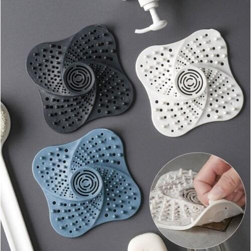 Hot TPR Hair Catcher Hair Stopper Plug Trap Shower Floor Drain Covers Sink Strainer Filter Bathroom Kitchen Accessories
