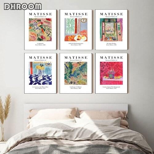Matisse Canvas Posters and Prints Matisse Poster Flowers Wall Art for Room Decoration Picture for Room Bedroom Wall Decoration