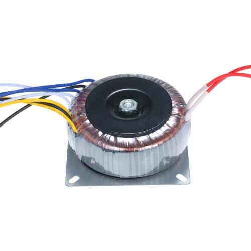200W Toroidal Transformer Pure Copper Single Phase One-phase Power Transformer Speaker Circuit Protection AC 110V to AC 12V/28V