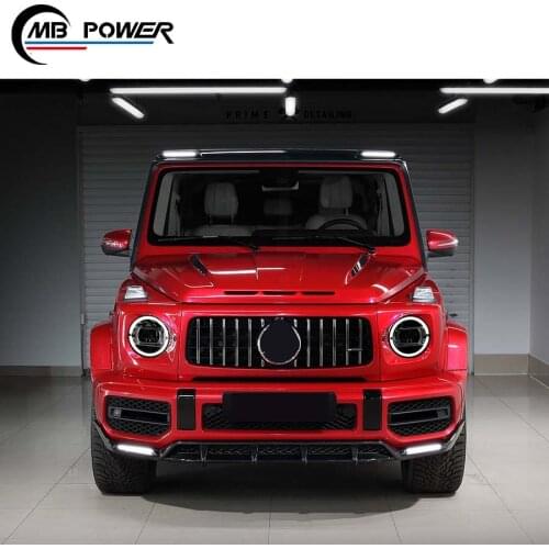 HIGH quality！G CLASS W464 G63 G500 G350D carbon fiber material front spoiler rear diffuser front lip rear lip bodykit
