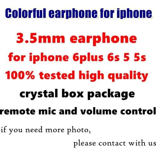 High quality 500pcs/lot Colorful 3.5MM in-ear earphone earset earphones with remote mic volume control for iphone 4 5 6 for ipod