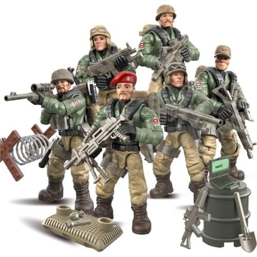 XJ222 Wild Wolf Special Attack Domestic full-joint movable SWAT military figure assembled model building block toy for gifts