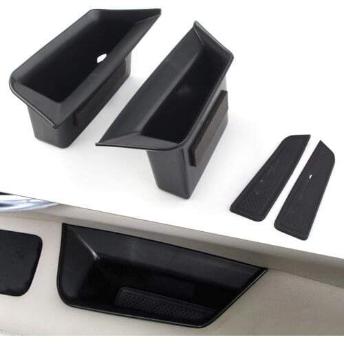 2PCS Car Front Door Storage Box Organizer Container Holder For Cadillac XT5 2017 2018 2019 LHD