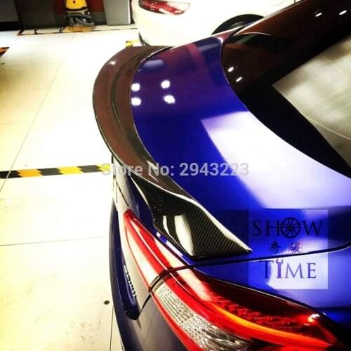 For Maserati Ghibli 3.0T S Q4 2014 2015 2016 Car Styling Carbon Fiber Rear Lip Roof Spoiler Trunk Boot Wing