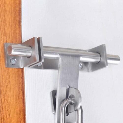 Gate Latch Brushed Workmanship Wear-resistant 304 Stainless Steel Sturdy Sliding Barrel Bolt Lock for Home Home Improvement