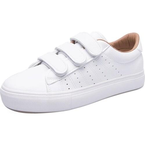 2020 spring summer autumn new Velcro white shoes womens shoes wild explosion models breathable casual board shoes women