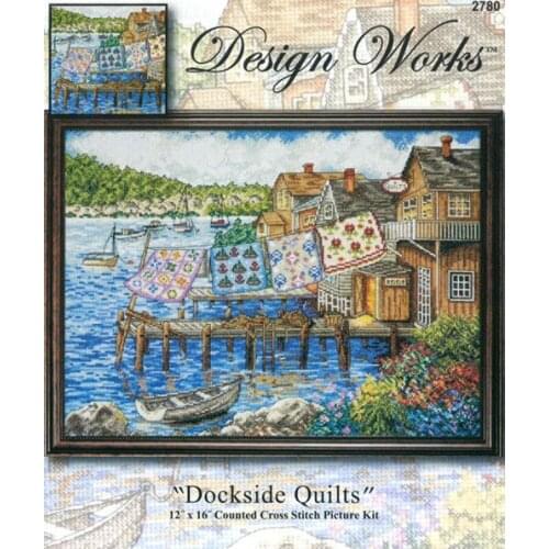 Gold Collection Beautiful Counted Cross Stitch Kit Dockside Quilts Quilt Boats Vessels designs works