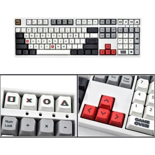 108 Keys/set Cherry Profile Keycap PBT Dye Sublimation Key For Mechanical Keyboard GK61 64 84 96 FC / NES Theme