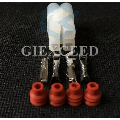 2 Sets 4 Pin DJ7041-2.3-21 4 Way Waterproof Auto Connector Electric Female Connector Socket