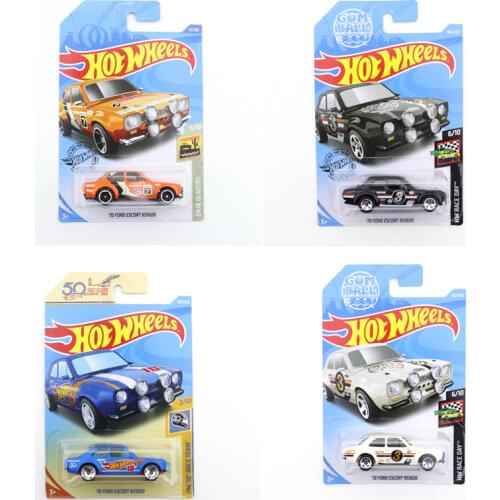 2019-102 Original Hot Wheels Mini Alloy Coupe 70 FORD ESCORT RS1600 1/64 Metal Diecast Model Car Kids Toys Gift