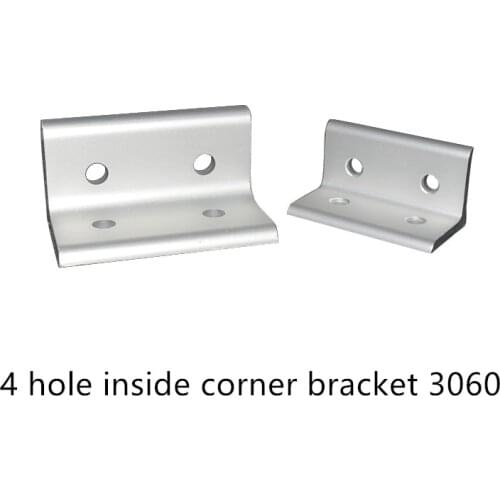 4 hole inside corner bracket 3060 L type angle aluminum profile