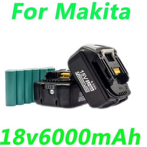 18V kit Battery 6000mAH Compatible with Makita Wireless Power Tools BL1840 BL1850 BL1860 BL1815 BL1820 BL1830,with Charger