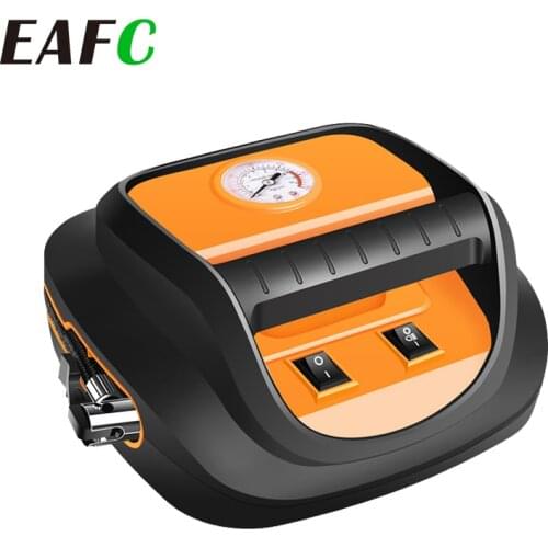 Car Air Pump Tire Pressure Monitoring 60s Fast Inflation Car Tyre Inflator With LED Flashlight Air Compressor Pump for Car