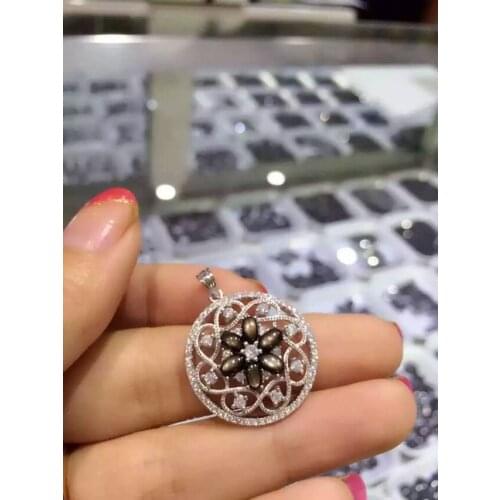 Natural Starlight sapphire pendant 925 Sterling silver Natural gemstone Pendant Necklace trendy Elegant Leaves women jewelry