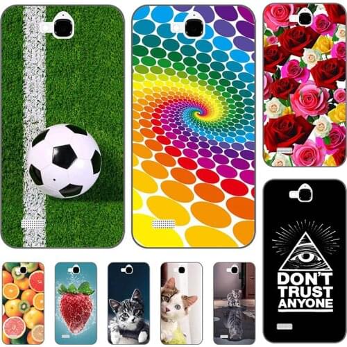 Cover For Huawei Honor 3C Lite Play Huawei Honor Holly Case Cute Lovely Cartoon Pattern Phone Coque Capa Shell Bag Funda