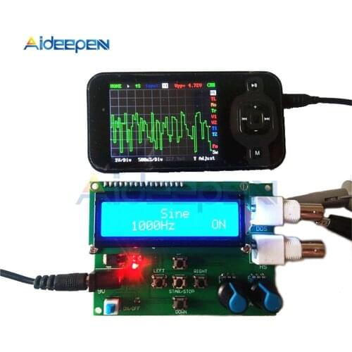 DDS Function Signal Generator DIY Kit Module Sine Square Sawtooth Triangle Wave Function Generator 1602 Digital LCD Display