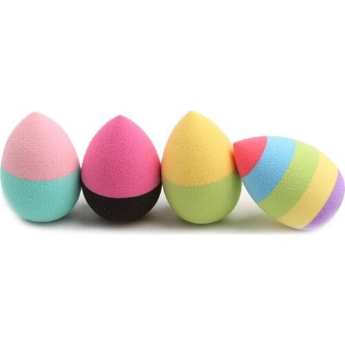 Rainbow Color Makeup Foundation Sponge Powder Puff BB CC Cream Cosmetic Puff Face Tool Dry and Wet Use