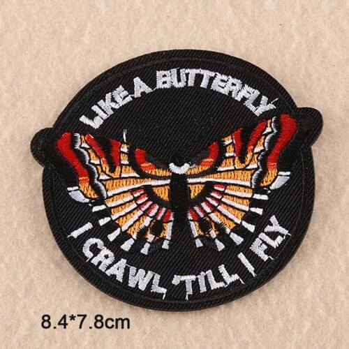 Like a Butterfly Iron On Embroidered Clothes Patch For Clothing Stickers Garment Apparel Accessories