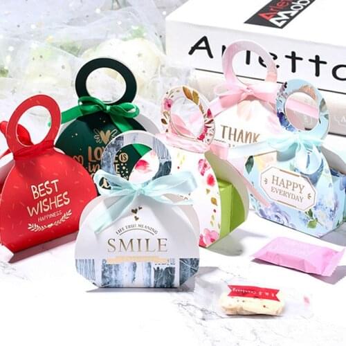 Candy Box Chocolates Packaging Gift Boxes Bag For Guests Wedding Mariage Anniversaire Birthday Party Decoration Supplies