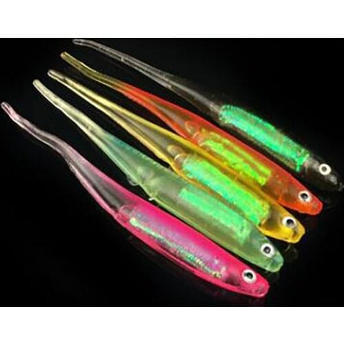 5pcs fishing soft lure hollow fishing lure soft baits 10cm 3g soft bait for fishing