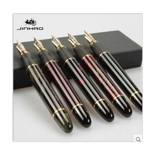 JINHAO X450 advanced fountain pen 18K GP Nib ink pen 23 colors can choose packing with black pen pouch hot selling