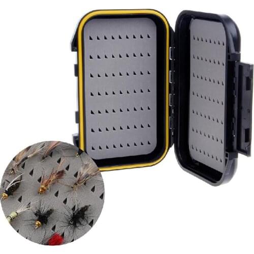 Portable Fishing Bait Case Fly Fishing Lure Spinner Spoon Bait Foam Box Trout Flies Fishhook Hard EVA Storage Case Container Bag