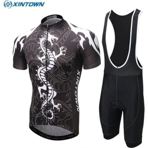 Dragon Shirt XINTOWN Men Cycling Jersey Cycling Clothing maillot ciclismo roupa ciclismo Bike Jersey Bib Shorts cycling set