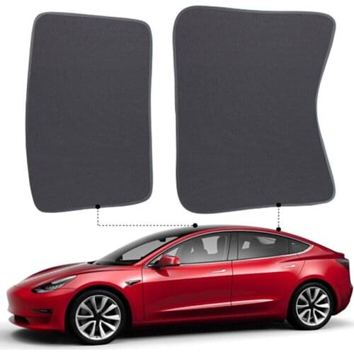 Sun Protection Sunshades for Tesla model 3Glass Roof Sunshade Sunroof Rear Window Sunshade Compatible