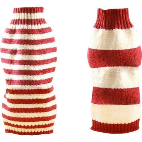 Dog Sweater Cashmere Twisted Rope Pet Warm Sweater With Big Stretch Dog Clothes