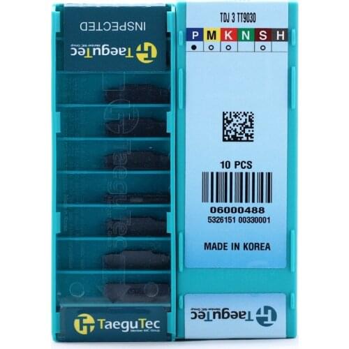 Original quality TDJ2/TDJ5/TDJ4/TDJ3 TT9030/TT8020 CNC Carbide insert taegutec grooving CNC lathe tool turning