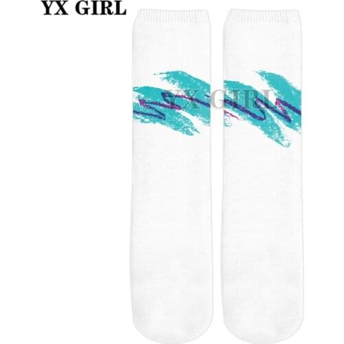 YX GIRL Drop shipping 2018 Summer New Style 3d socks 90s Jazz Solo Paper Cup 3D Printed Men/Women casual Socks