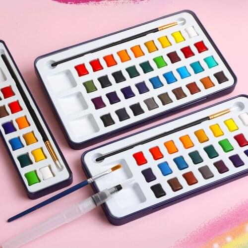 12/24/36 Color Solid Watercolor Marco Marco Watercolor Paint Set Art Beginner Student Hand Drawing Gouache Watercolor Set