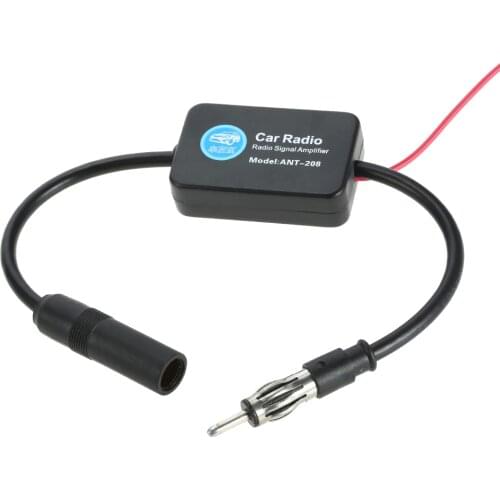 12V Car FM&AM Radio Antenna Signal Amp Amplifier Booster Signal Enhancer Device ANT-208