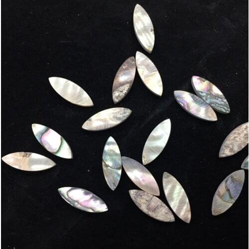 20Pcs Colourful Abalone Inlay Material Abalone Guitar Dots--14mm*5mm*2mm for Guitar Ukulele