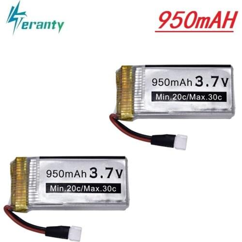 3.7v 950mah Battery for Syma X5 X5c X5c-1 X5s X5sw X5sc V931 H5c RC Quadcopter Spare Parts For X5c X5sw 3.7v Drone Battery 2Pcs