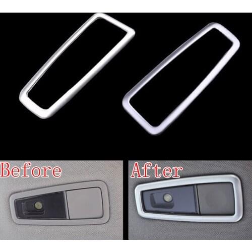 ABS 2 pcs/pair Rear Reading Light Roof Lamp Switch Cover Trims Frame Decoration For Tucson 2015 2016 Car Styling Covers
