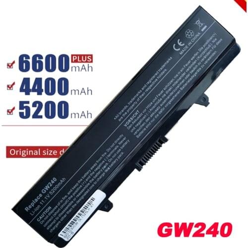 5200mAh Laptop Battery GW240 for HP297 M911G For Dell Inspiron 1525 1526 for Inspiron 1545 1546 1440 1750 Vostro 500