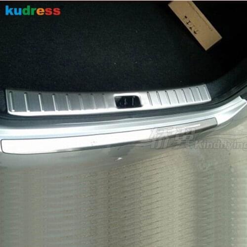 For Nissan Versa 2012 2013 2014 2015 2016 2017 Sedan Steel Inner Rear Bumper Sill Protector Plate Cover Trim Auto Accessories