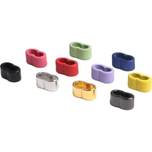 Alloy Hollowed Gourd Shape Holes Cord Stopper Rope Ends Lid Drawstring Toggles Clip For Clothes Apparel Shoelace Accessories