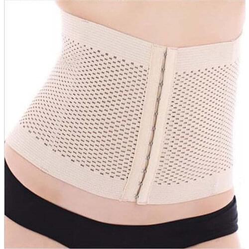 Hot Body Slimming Women Corset Waist Shape Trainer Cinchers Belt Girls Polyester Slim wear Solid Hollow Plus Size