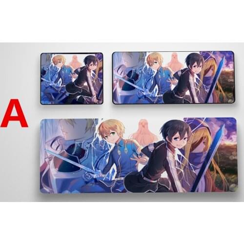 Sword Art online Alicization Asuna Kirito Eugeo Alice Anime Game Mouse Pad Profession PC Large Mats