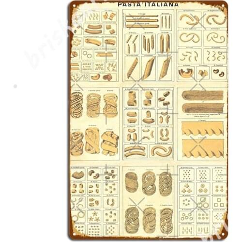 Pasta Italiana Metal Signs Cinema Garage Classic Plaques pub Garage Tin sign Posters