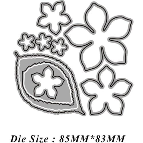 JMCRAFT 2021 New Flower Greeting Card Metal Cutting Dies DIY Scrapbook Carbon Sharp Craft Mold Invitation Card Decoration